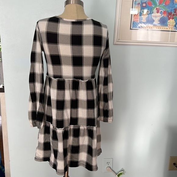 Old Navy Plaid GIRLS Jersey Knit Dress size XL 14-16 - Picture 4 of 6